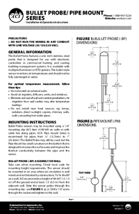 Thumbnail of document Manual - A/100-2W-BP-20-CL2P RTD Bullet Probes